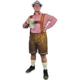 Lichtbruine Tiroler lederhosen verkleed kostuum/broek voor heren - Carnavalskleding Oktoberfest/bierfeest verkleedoutfit