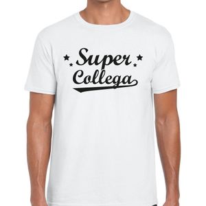Super collega cadeau t-shirt wit heren - kado shirt voor collegas