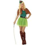 Robin Hood kostuum 4-delig voor dames - verkleedpak