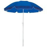 Blauwe strand parasol polyester 145 cm - Verstelbaar - Zonbescherming - Voordelige parasols