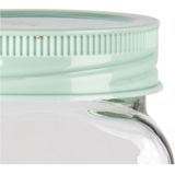 Forte Plastics Voorraadpot/bewaarpot - 400 ml - kunststof - mint groen - B7 x H11 cm