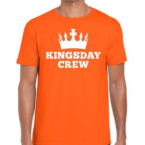 Oranje Kingsday crew t- shirt - Shirt voor heren - Koningsdag kleding