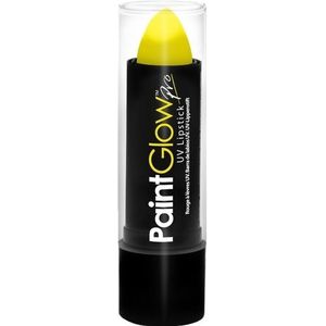 Paintglow Lippenstift/Lipstick - neon geel - UV/blacklight - 5 gram - schmink/make-up