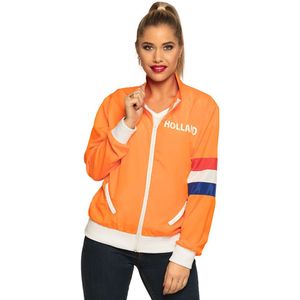 Oranje/holland fan artikelen kleding voor dames trainingsjasje maat M/L(38/40) - EK WK / Koningsdag