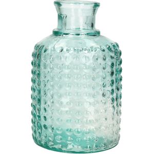 Atmosphera bloemenvaas Luneville - Apotheker Fles model - transparant - gerecycled 3D glas - H20 x D12 cm