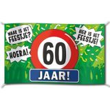 Feestartikelen 60 jaar verjaardag versiering pakket verkeersborden/stopborden - Huis versieren