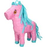 Pinata paard - roze - papier - 50 x 35 cm