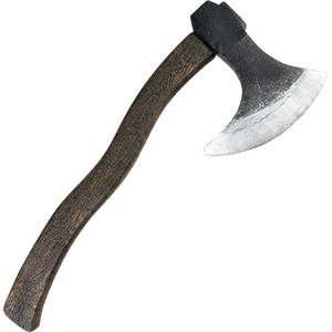 Grote hakbijl - plastic - 45 cm - Halloween/ridders/vikingen verkleed wapens accessoires