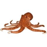 Grote pluche bruine octopus/inktvis knuffel 76 cm - Octopussen zeedieren knuffels XL - Speelgoed voor kinderen