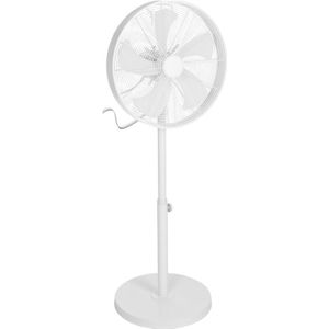 Statief Ventilator Robuust En Krachtig Diameter 40cm Wit 3 Standen En In Hoogte Verstelbaar 50Watt