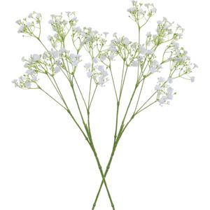 5x stuks kunstbloemen Gipskruid/Gypsophila takken wit 70 cm - Kunstplanten en steelbloemen