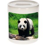 Dieren grote panda foto spaarpot 9 cm jongens en meisjes - Cadeau spaarpotten grote panda pandaberen liefhebber