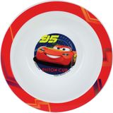 Kunststof ontbijtbordje diep Disney Cars 16 cm - Onbreekbare kinder bordjes