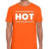 Hot t-shirt oranje heren