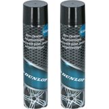 Dunlop Auto velgenreiniger schoonmaak spray - 2x - bus van 650 ml - auto accessoires - poetsen