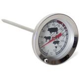 Vlees thermometer celcius 0-120 graden analoog RVS 12 cm - Braadthermometer