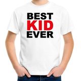 Best kid ever cadeau t-shirt wit voor kinderen/kids - unisex - jongens / meisjes