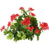 TopArt Kunstbloemen Boeket Oostenrijkse Geranium Rood 40 cm - Kunstplanten met Bloemen