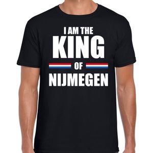 Koningsdag t-shirt I am the King of Nijmegen - zwart - heren - Kingsday Nijmegen outfit / kleding / shirt