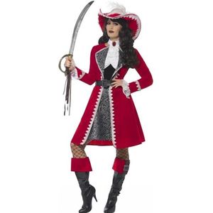 Luxe piraat kapitein kostuum voor dames