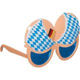 Set van 2x stuks oktoberfest thema fun/feestbrillen met Duitse borsten - Verkleed accessoires