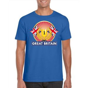 Blauw Engels kampioen t-shirt heren - Groot Brittannie supporters shirt