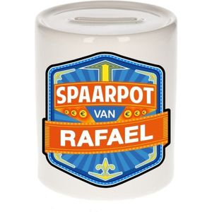 Kinder spaarpot voor Rafael - keramiek - naam spaarpotten