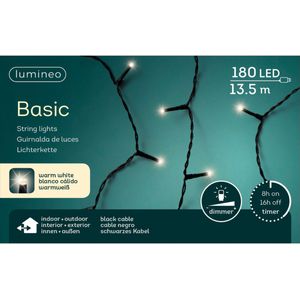 Kerstverlichting - warm - wit - buiten - 180 lampjes - 13,5 meter - boomverlichting