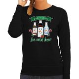Bellatio Decorations foute kersttrui/sweater dames - IJskoud bier - zwart - Christmas beer