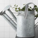 Esschert Design Gieter/plantengieter - 2x - zink - 3.5 liter - klassiek/decoratief - 42 x 17.5 x 24 cm