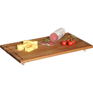 Acaciahouten snijplank/afdekplaat 28 x 50 cm kookplaat afdekken - Keukenbenodigdheden - Kookbenodigdheden - Snijplanken van hout - Kookplaat afdekker/afdekkers - Kookplaten snijplanken