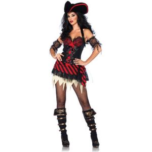 Captain Cutthroat piraat kostuum voor dames- piratenjurkje