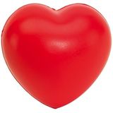 20x Stressballen rood hartjes 8 x 7 cm - Valentijn / liefde huwelijk geschenk cadeau artikelen - hartjes artikelen