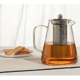 Secret de Gourmet - Theepot - glas/rvs - met filter - 1300 ml