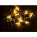 Out of the Blue lichtslinger - LED verlichte knijpertjes - warm wit - 160 cm - kerstkaarten ophangen