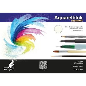 2x Aquarelblokken 300 gram 24 x 17 cm - Aquarel papier - Aquarelblokken/tekenblokken - Hobby/schildermateriaal