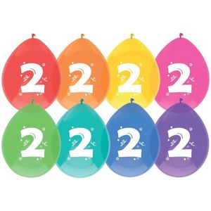 24x Ballonnen 2 jaar - Verjaardag - Kinderfeestje - Leeftijd versiering