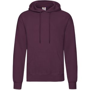 Fruit of the Loom capuchon sweater bordeaux rood voor volwassenen - Classic Hooded Sweat - Hoodie - Heren kleding