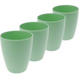 10x drinkbekers kunststof 340 ml groen - Limonade/picknick bekers