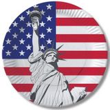 Tafel dekken versiering set vlag USA/Amerika thema voor 20x personen - Bekertjes - Bordjes - Servetten