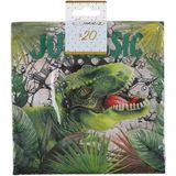 Dinosaurus feest wegwerp servies set - 10x bordjes / 10x bekers / 20x servetten