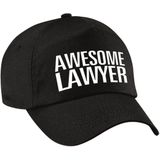 Awesome lawyer pet / cap zwart voor volwassenen - baseball cap - cadeau petten / caps