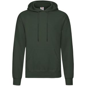 Fruit of the Loom capuchon sweater donkergroen voor volwassenen - Classic Hooded Sweat - Hoodie - Heren kleding