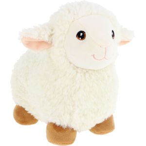 Keel Toys pluche schaap/lammetje knuffeldier - wit - lopend - 25 cm - Luxe Eco kwaliteit knuffels