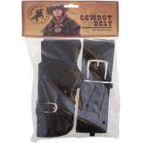 Verkleed cowboy holster voor 2 revolvers/pistolen voor volwassenen