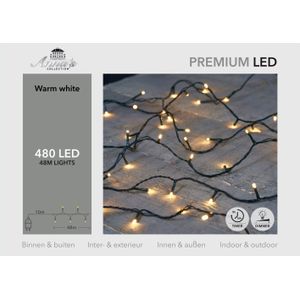 Anna's Collection Kerstverlichting - warm wit - 480 leds - 48M - dimmer-timer