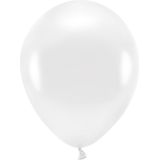 100x Witte ballonnen 26 cm eco/biologisch afbreekbaar - Milieuvriendelijke ballonnen - Feestversiering/feestdecoratie - Wit thema - Themafeest versiering