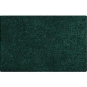 MSV Badkamerkleedje/badmat tapijtje - voor op de vloer - donkergroen - 40 x 60 cm - polyester/katoen