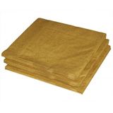 60x stuks gouden servetten 33 x 33 cm  - Papieren wegwerp servetjes - goud versieringen/decoraties - kerst/bruiloft/diner tafel servetten