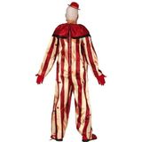 Horror clown Billy verkleed kostuum rood/wit voor heren - Killer clownspak - Halloween verkleedkleding